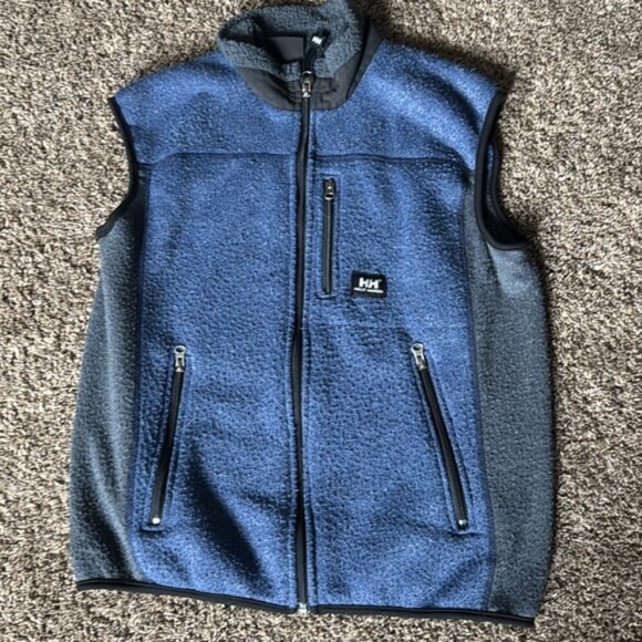 Helly Hanson Medium Blue Gray Fleece Vest - Picture 2 of 11